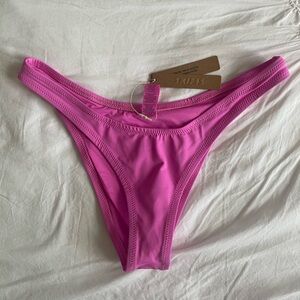 SKIMS NWT signature swim cheeky tanga bottom neon orchid